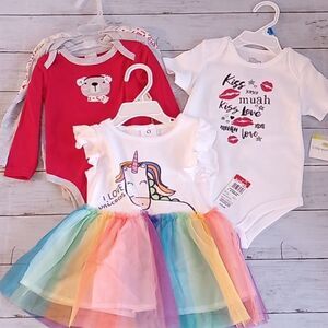 Baby Girl Clothing Bundle Dress Outfit 6-12mo